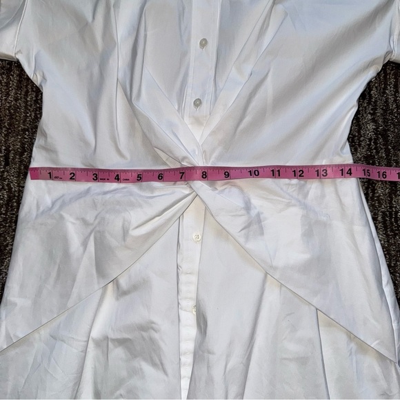 Lauren Ralph Lauren Twist-Front Cotton Shirt Dress
Women's Size 4 White Chic - Picture 10 of 16